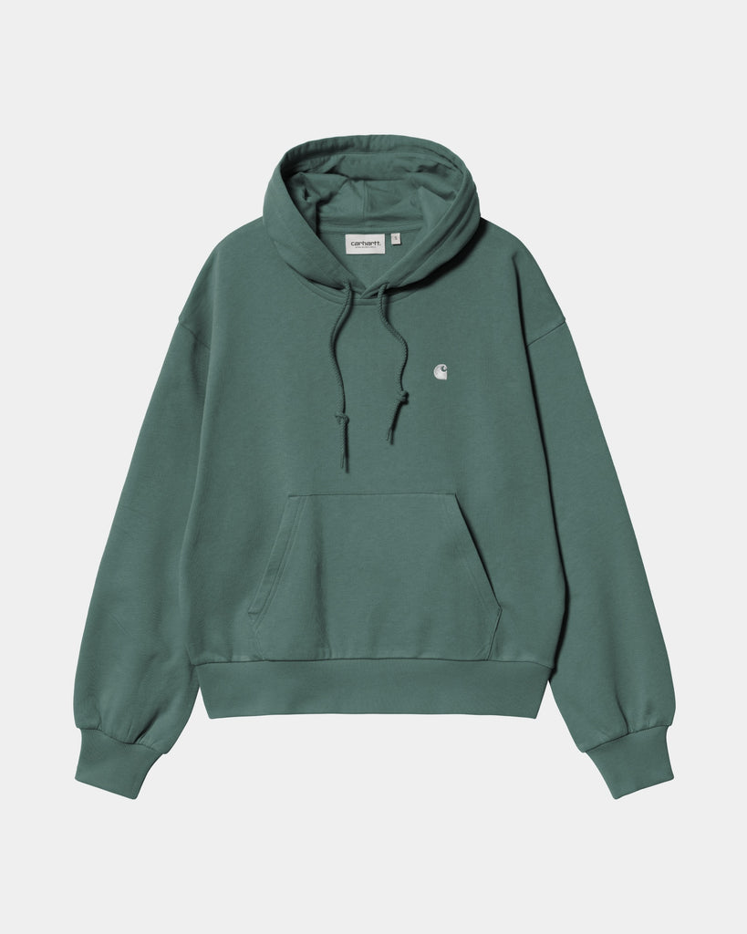 carhartt work in progress Carhartt WIP Women’s Hooded Casey Sweatshirt | Silver Pine