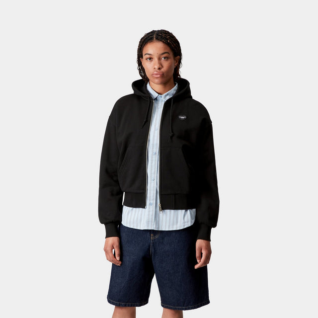 Carhartt Work In Progress Carhartt WIP Women’s Hooded Heart II Hartt Jacket | Black