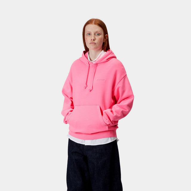 Carhartt Work In Progress Carhartt WIP Women’s Hooded Lumo Sweatshirt | Lumo Pink (garment Dyed)