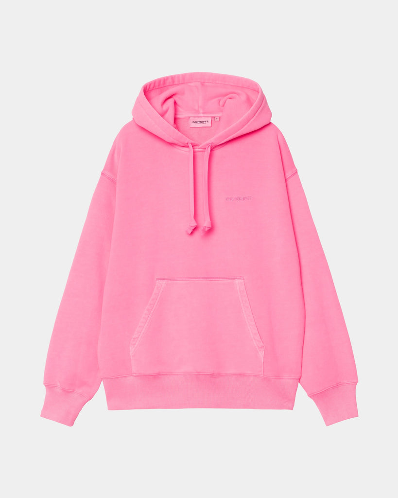 carhartt work in progress Carhartt WIP Women’s Hooded Lumo Sweatshirt | Lumo Pink (garment dyed)