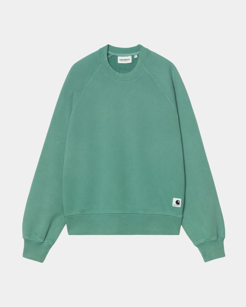 carhartt work in progress Carhartt WIP Women’s Hudson Sweatshirt | Saguaro (chalk wash)