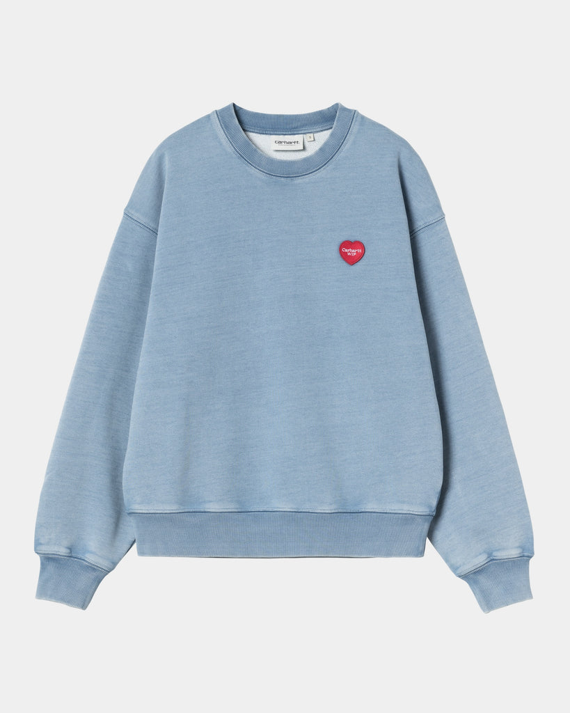 carhartt work in progress Carhartt WIP Women’s Ingo Sweatshirt | Light Blue (garment dyed)