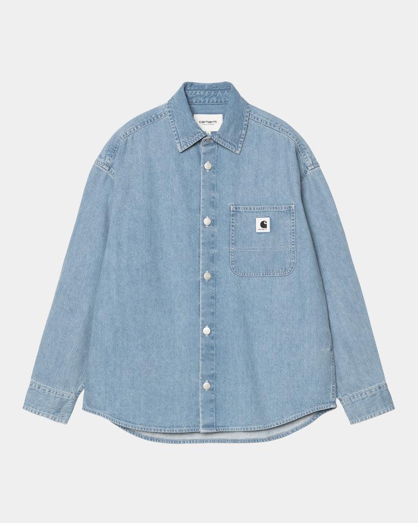 carhartt work in progress Carhartt WIP Women’s Marly Shirt | Blue (bleached)