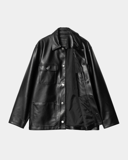 Carhartt Work In Progress Carhartt WIP Women’s Michigan Jacket - PU Leather | Black