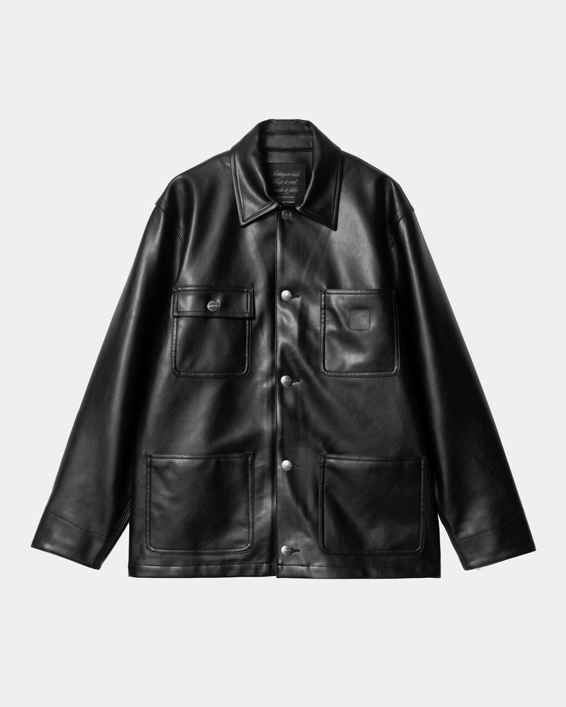 carhartt work in progress Carhartt WIP Women’s Michigan Jacket - PU Leather | Black