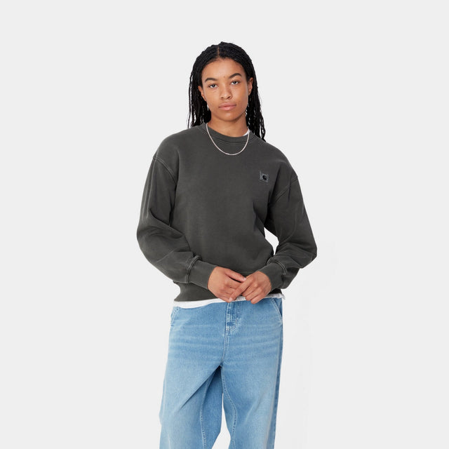 Carhartt Work In Progress Carhartt WIP Women’s Nelson Sweatshirt | Graphite (garment Dyed)