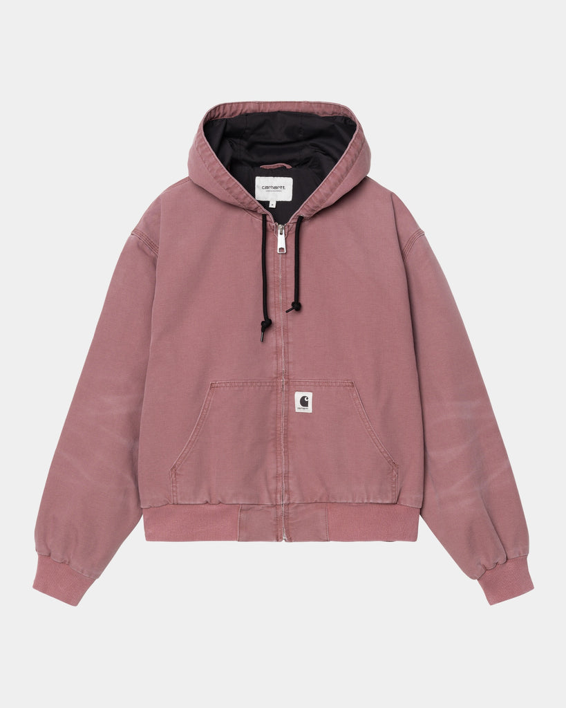 carhartt work in progress Carhartt WIP Women’s OG Active Jacket (Spring) - Stone Canvas | Dusky Pink