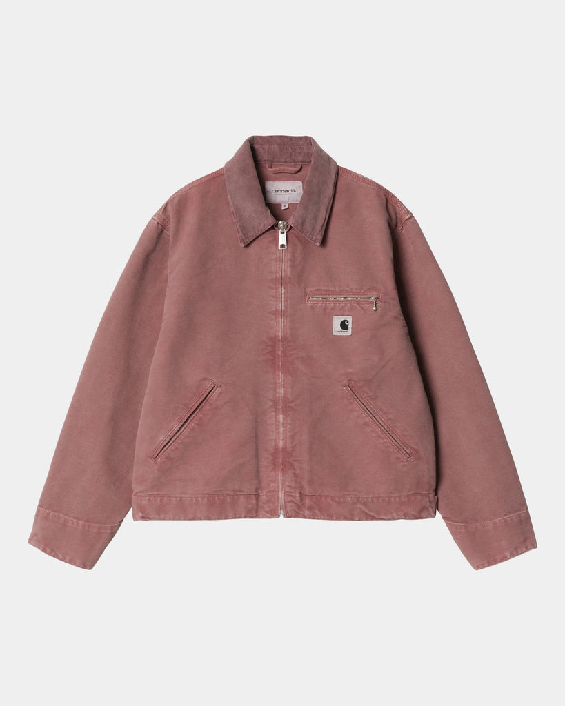 carhartt work in progress Carhartt WIP Women’s OG Detroit Jacket | Dusky Pink / Dusky Pink (stone canvas)