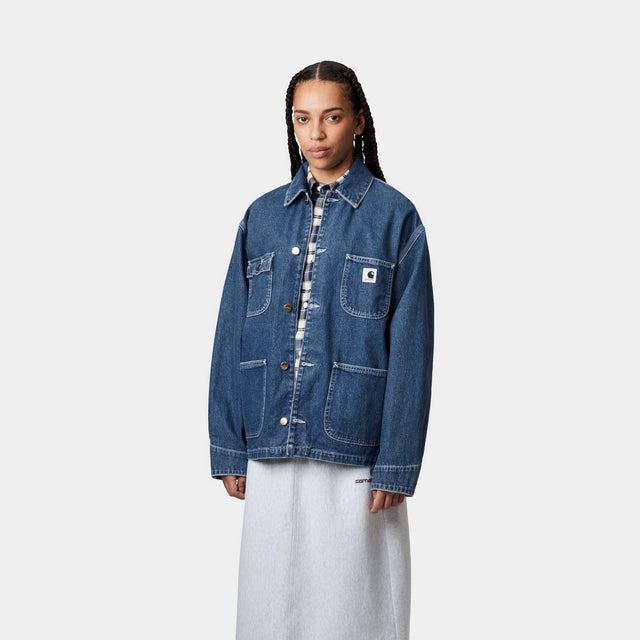 Carhartt Work In Progress Carhartt WIP Women's OG Michigan Coat (Spring) - Denim | Blue (stone Washed)