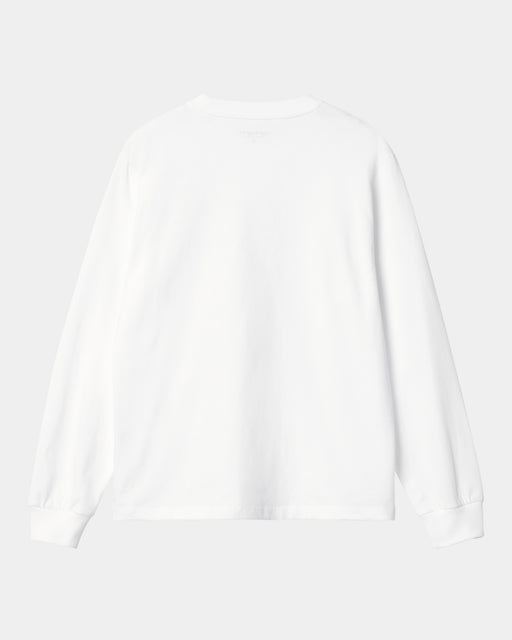 Carhartt Work In Progress Carhartt WIP Women's Pocket Long Sleeve T-Shirt | White