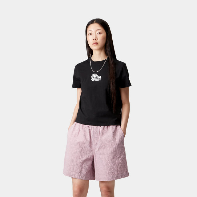 Carhartt Work In Progress Carhartt WIP Women’s Psshh T-Shirt | Black / Blue Fog