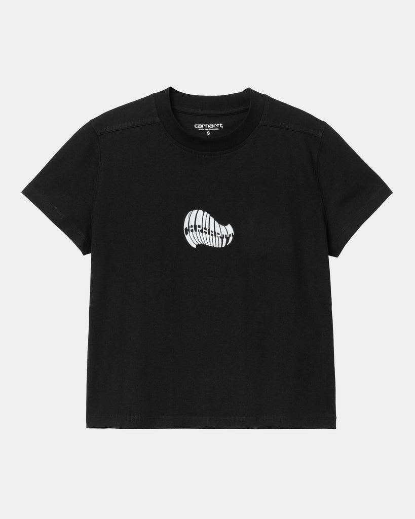 carhartt work in progress Carhartt WIP Women’s Psshh T-Shirt | Black / Blue Fog