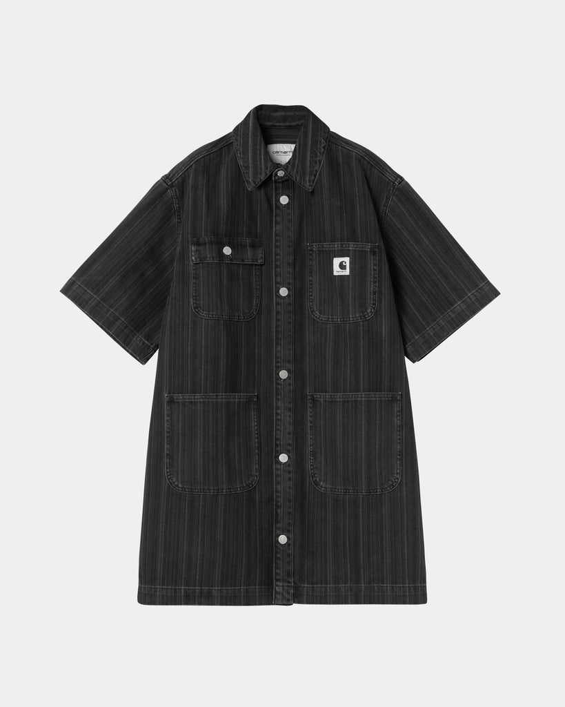 carhartt work in progress Carhartt WIP Women’s Rylan Stripe Dress | Black (stone washed)