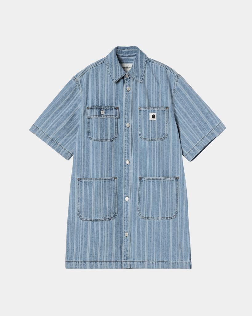 carhartt work in progress Carhartt WIP Women’s Rylan Stripe Dress | Blue (stone bleached)