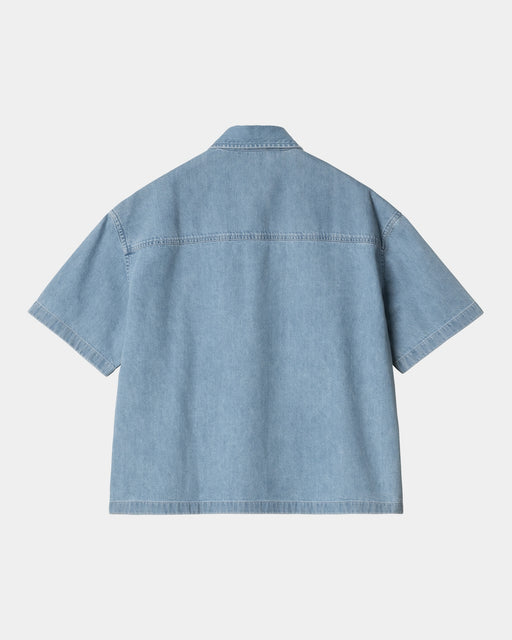 Carhartt Work In Progress Carhartt WIP Women’s Short Sleeve Lovilia Shirt | Blue (bleached)