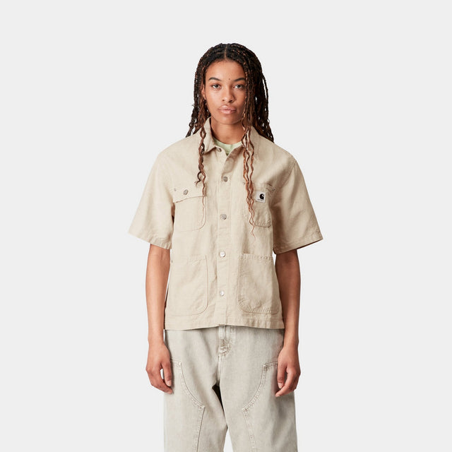 Carhartt Work In Progress Carhartt WIP Women’s Short Sleeve Michigan Shirt | Natural