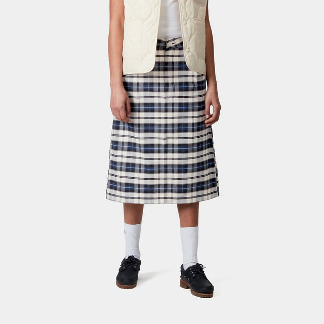 Carhartt Work In Progress Carhartt WIP Women’s Tarbell Check Skirt | Dark Navy / White