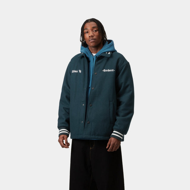 Carhartt Work In Progress Carhartt WIP Wool Coach Jacket | Deep Lagoon / Wax