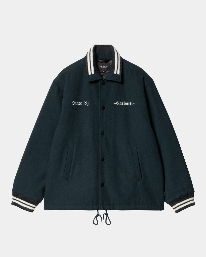 carhartt work in progress Carhartt WIP Wool Coach Jacket | Deep Lagoon / Wax
