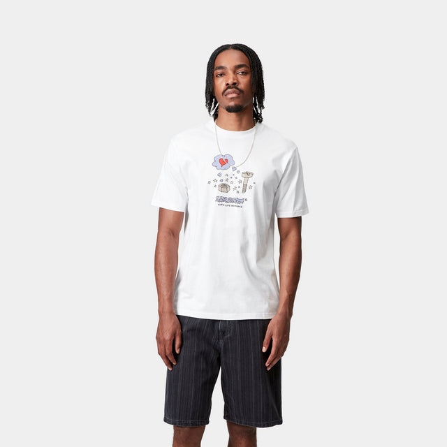 Carhartt Work In Progress Carhartt WIP Work Life Romance T-Shirt | White