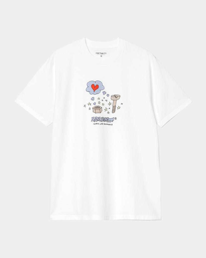 carhartt work in progress Carhartt WIP Work Life Romance T-Shirt | White