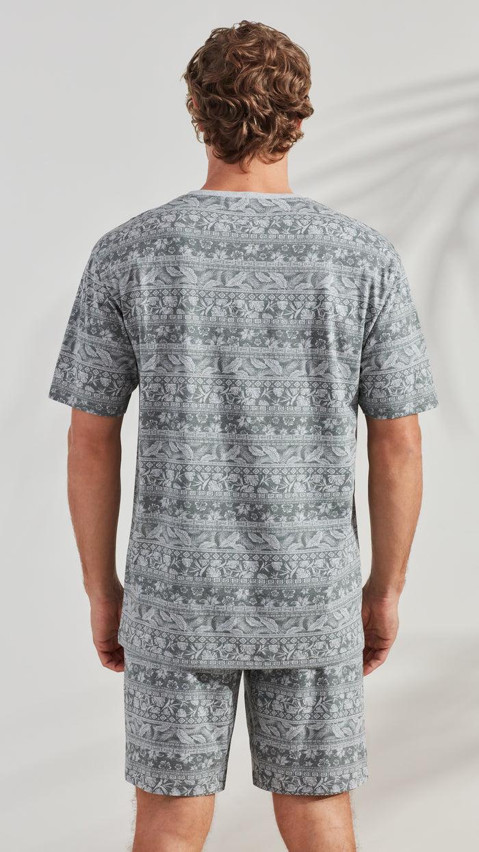 Caribbean Joe Aztec Printed Sleep Top