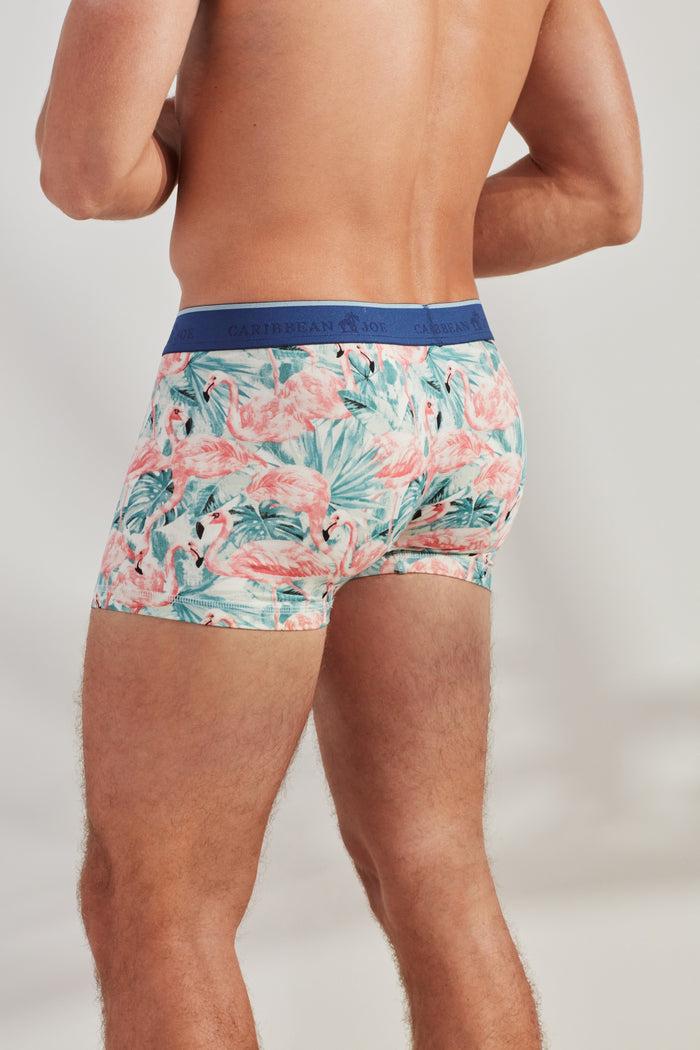 Caribbean Joe Flamingo Boxer Briefs 3-Pack