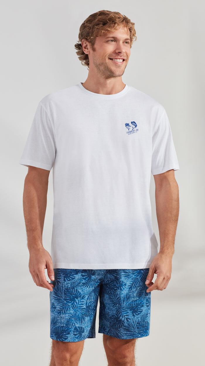 Caribbean Joe Flower Logo Sleep Top