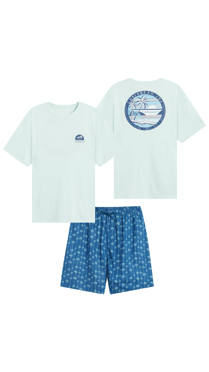 Caribbean Joe Island Sunset Short Sleep Set