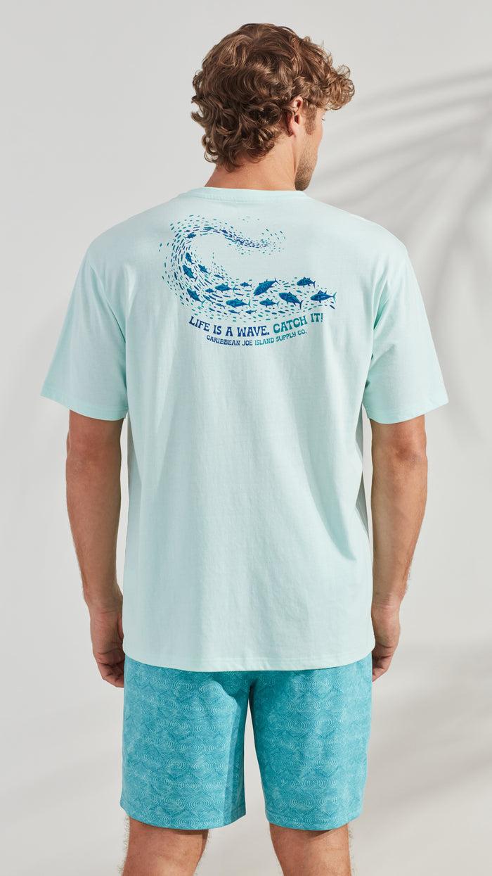 Caribbean Joe Life Is A Wave Sleep Top