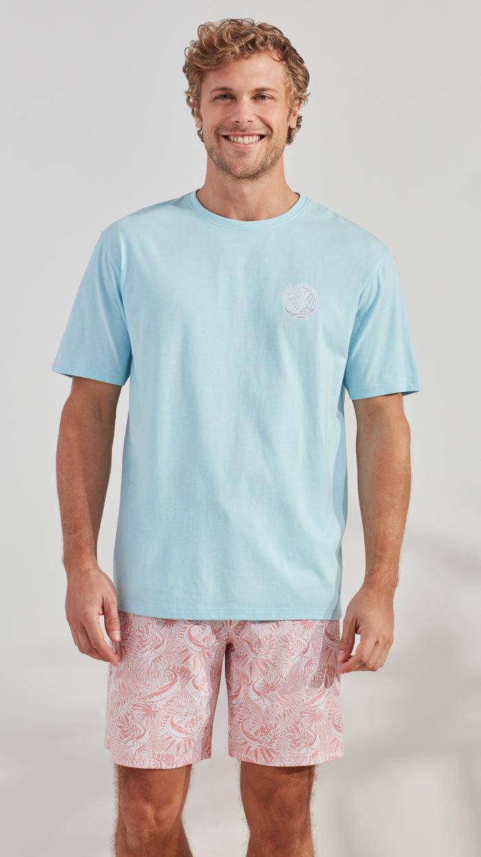 Caribbean Joe Marlin Logo Short Sleep Set