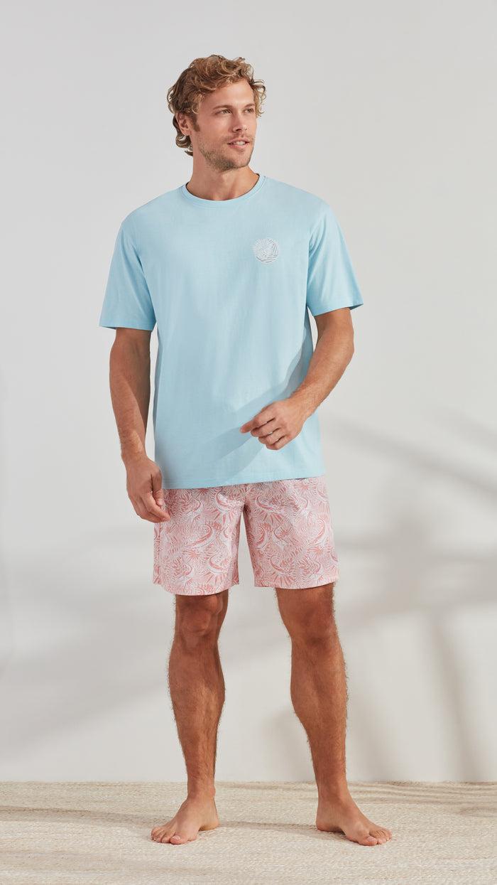 caribbean joe Marlin Logo Short Sleep Set