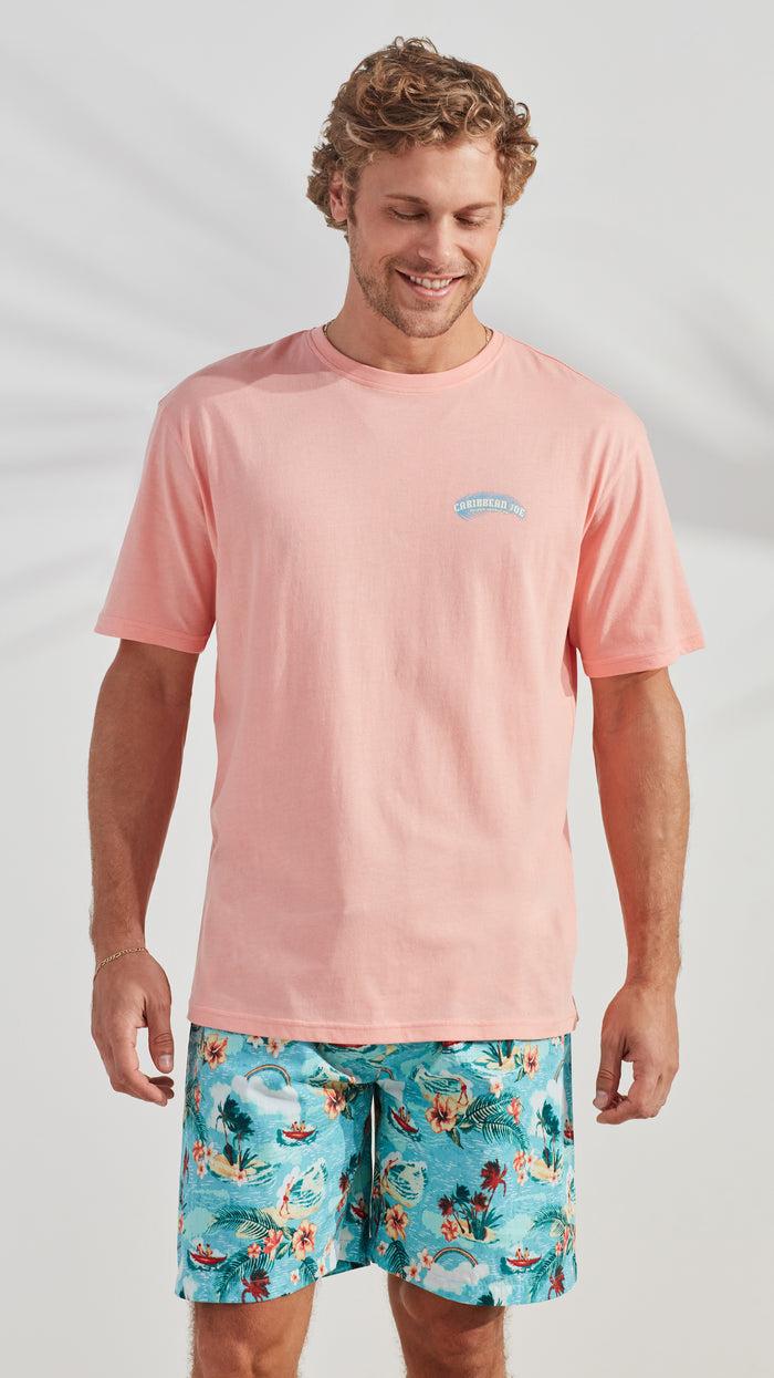 Caribbean Joe Palm Island Short Sleep Set