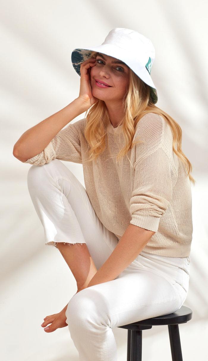 caribbean joe Print Detail Bucket Hat