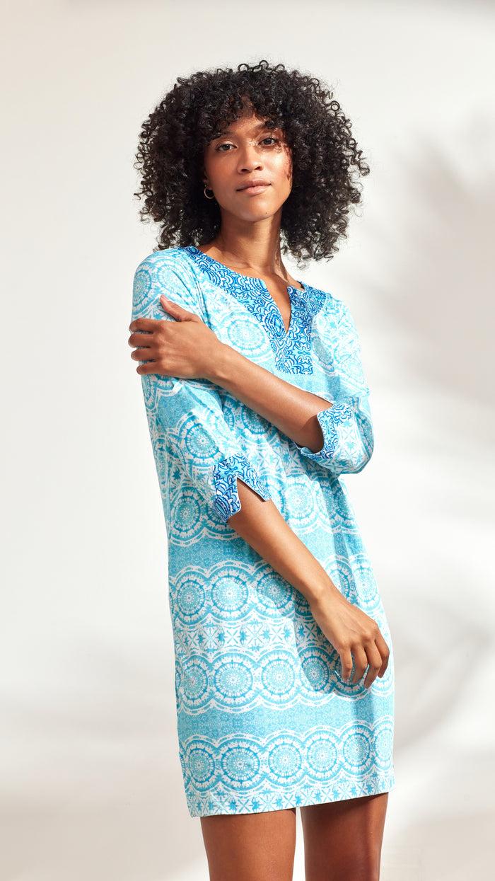 caribbean joe Printed Tunic Dress