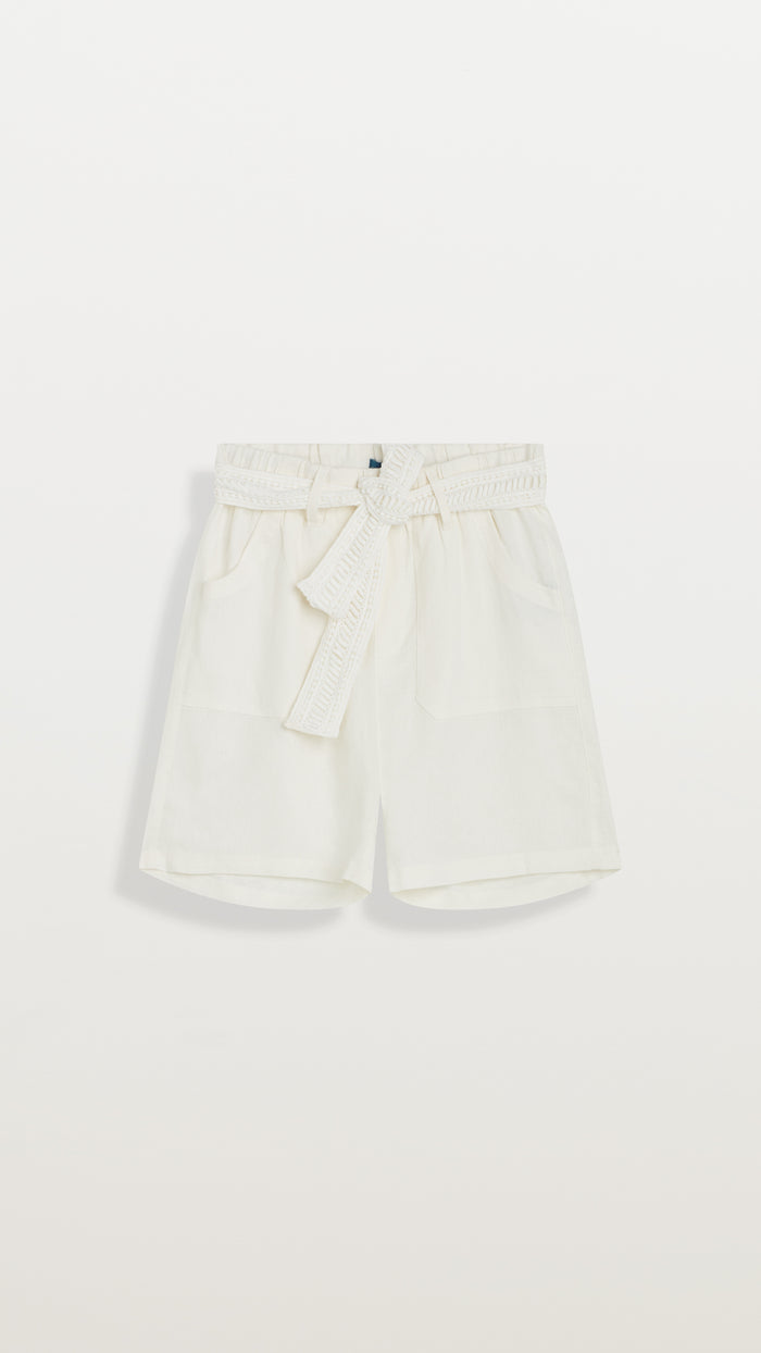 caribbean joe PULL-ON BELTED SHORTS