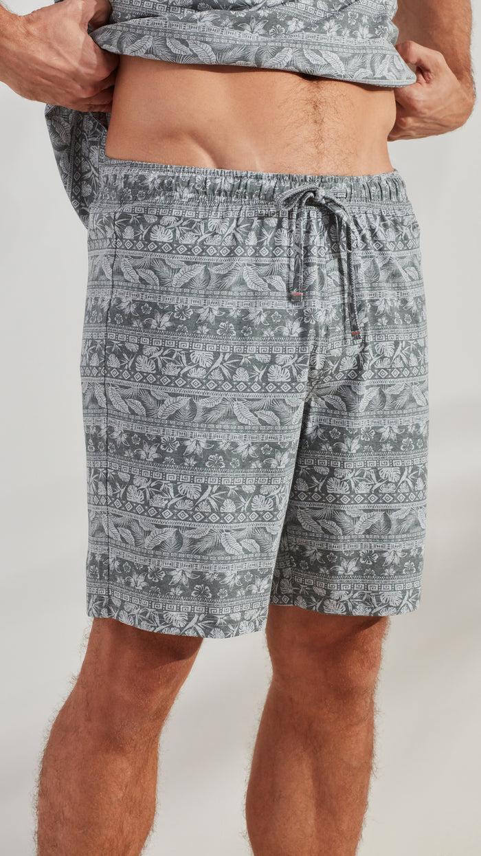Caribbean Joe Short Aztec Printed Sleep Bottom