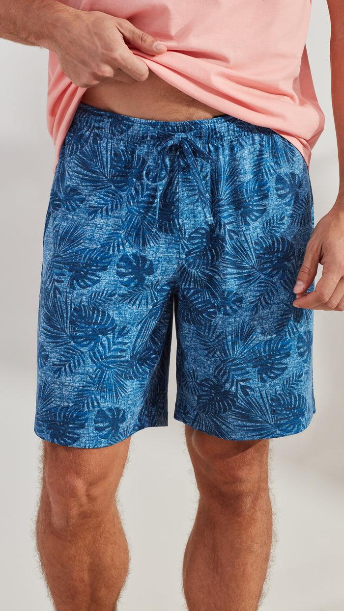 Caribbean Joe Short Fronds Printed Sleep Bottom