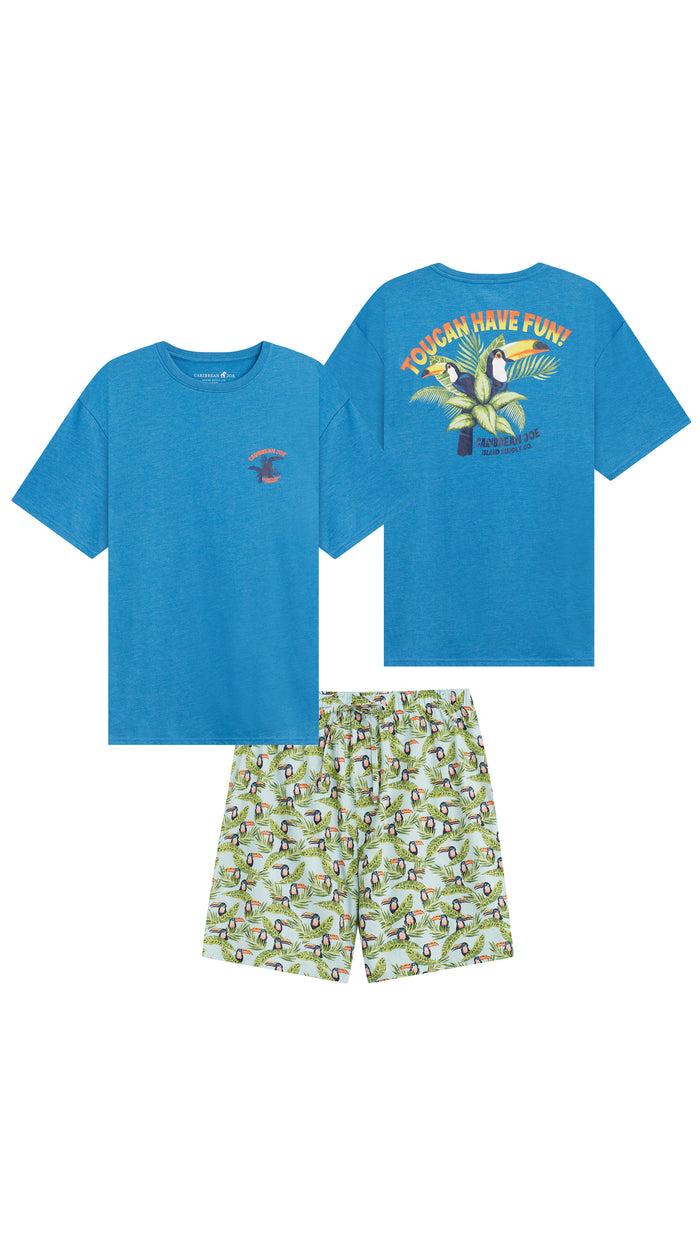 Caribbean Joe Toucan Short Sleep Set