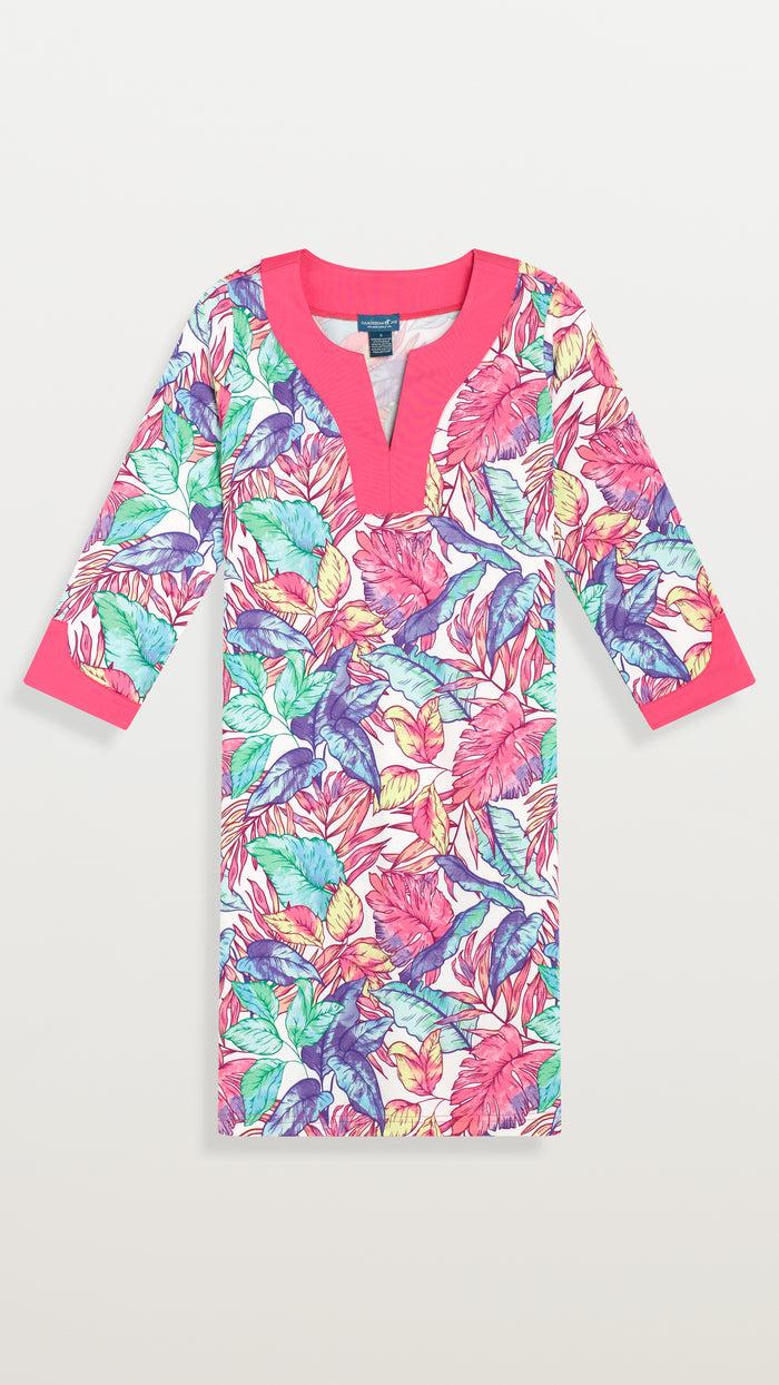 caribbean Joe UPF 50 V-Neck Signature Dress