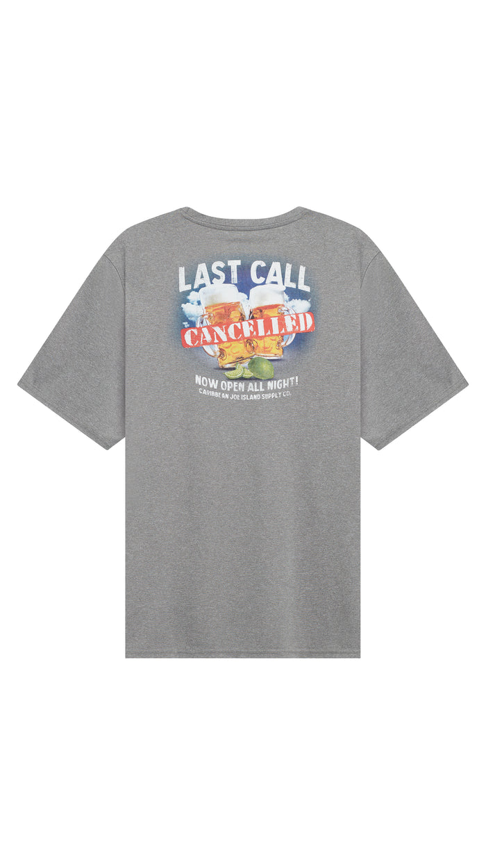 Caribbean Joe Last Call Cancelled Sun Protection Tee Shirt