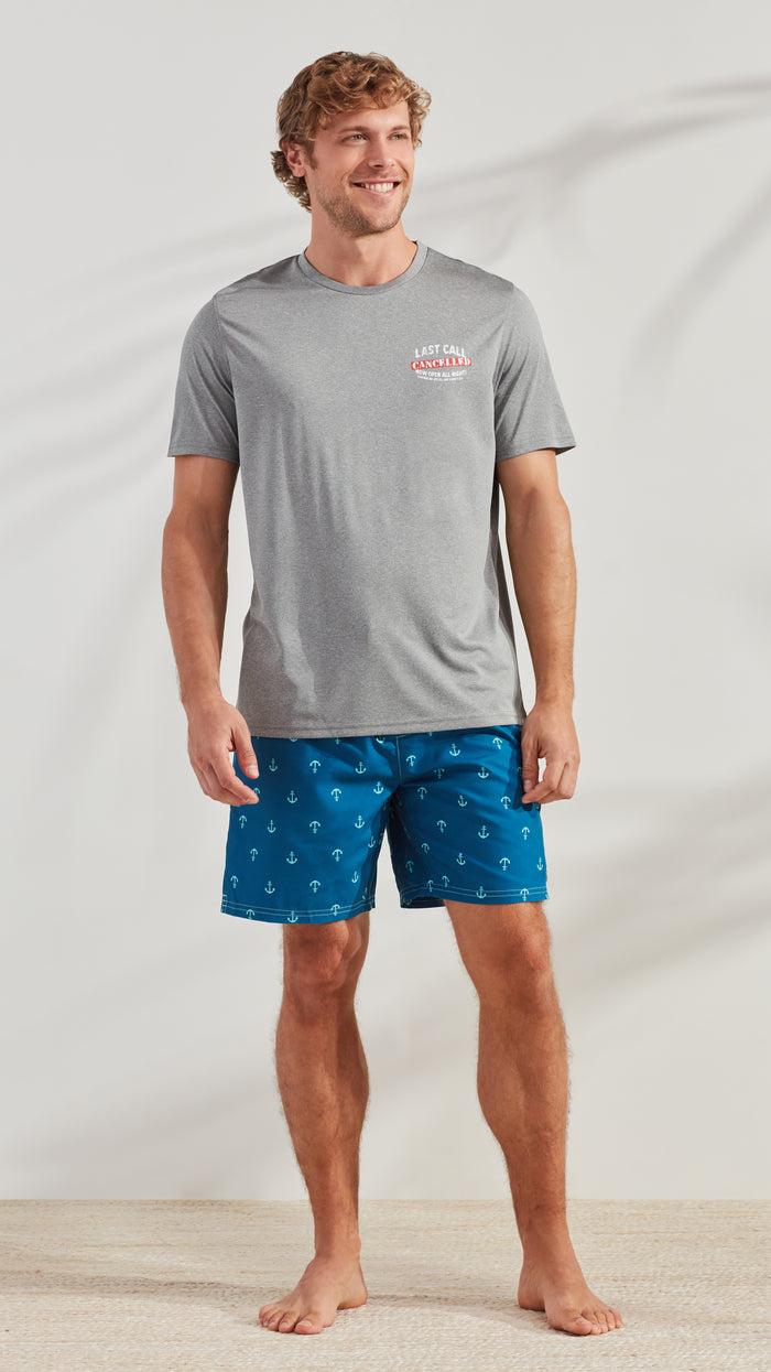 caribbean joe Last Call Cancelled Sun Protection Tee Shirt