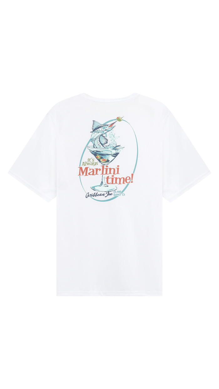 Caribbean Joe Martini Time Sun Protection Tee Shirt