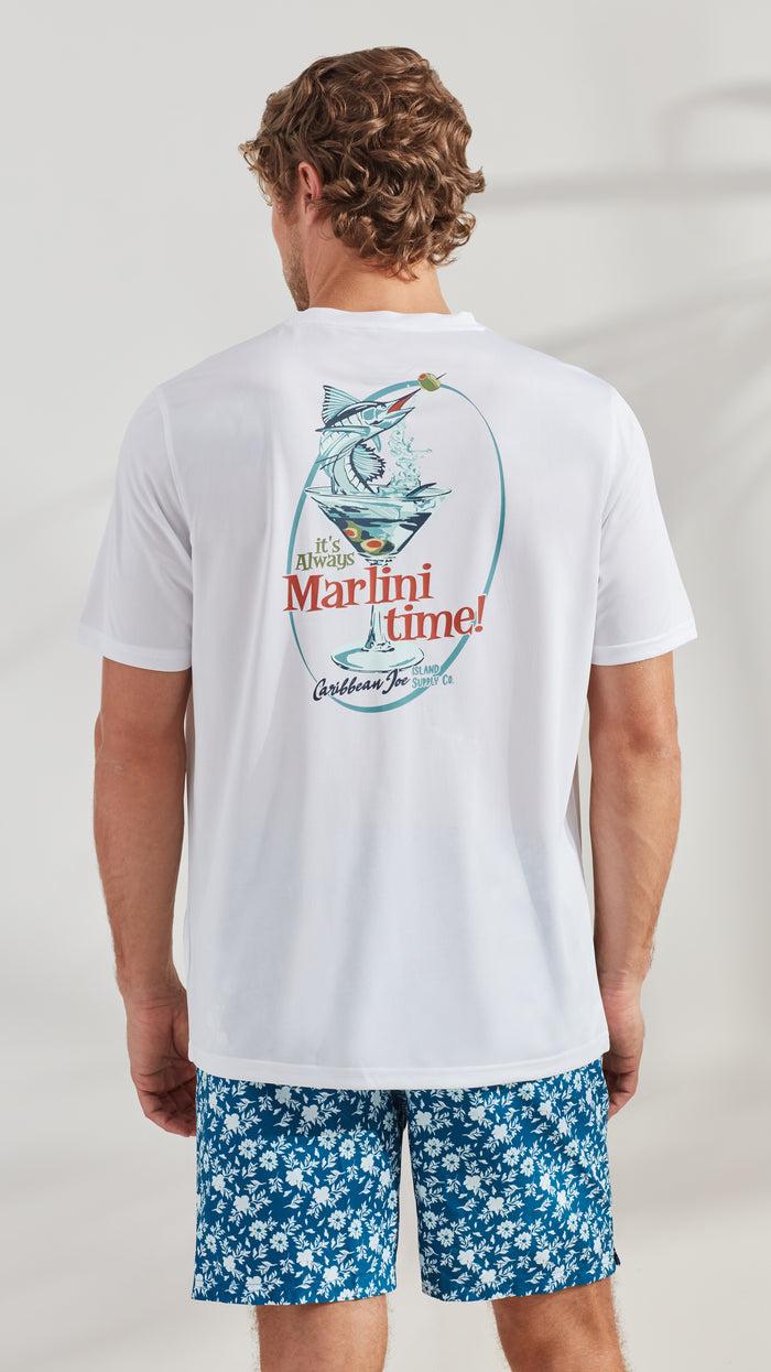 Caribbean Joe Martini Time Sun Protection Tee Shirt