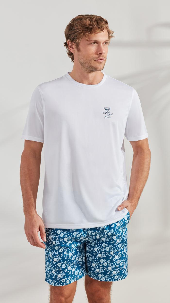 Caribbean Joe Martini Time Sun Protection Tee Shirt