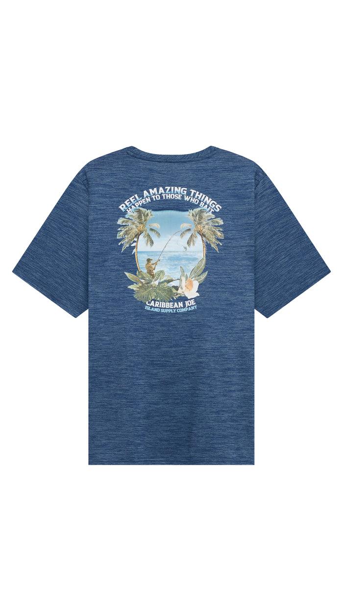 Caribbean Joe Reel Amazing Things Sun Protection Tee Shirt