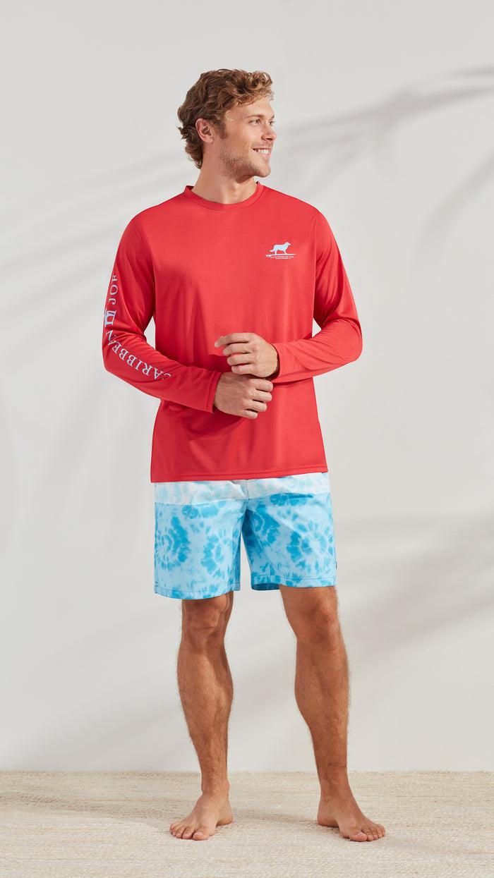 caribbean joe Surfin' Dog Long Sleeve Sun Protection Shirt