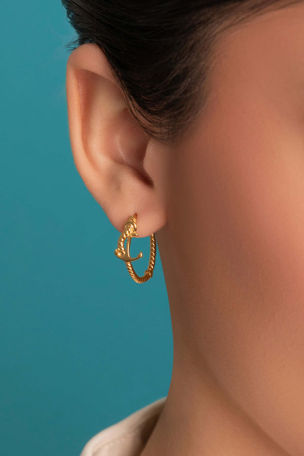 Carisma Anchor Me Necklace & Azure Anchor Hoops Gift Set