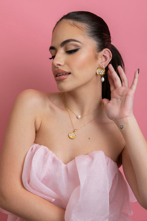 Carisma Arzella FreshWater Pearl Drop Stud Earrings