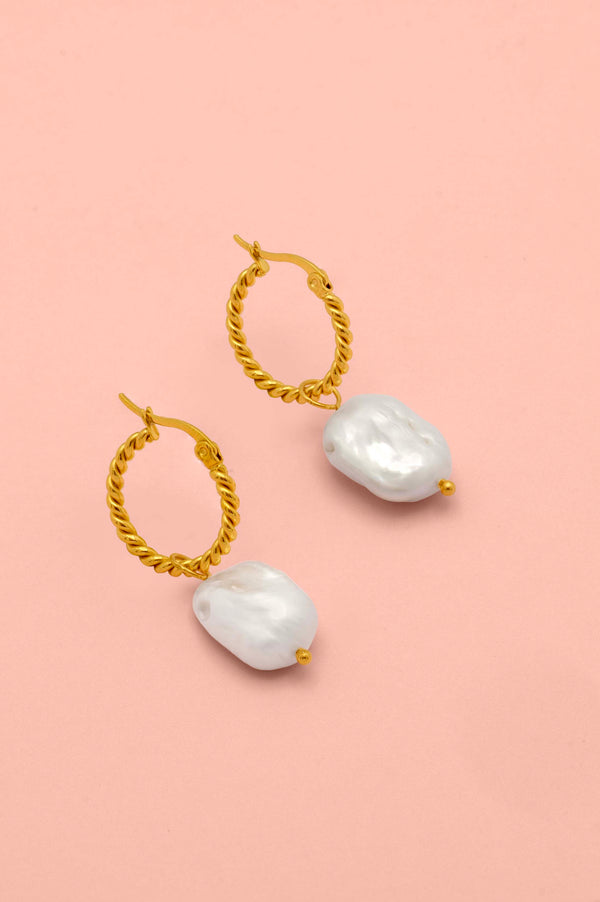 carisma Baroque Freshwater Pearl Pendant Earring Gift Set